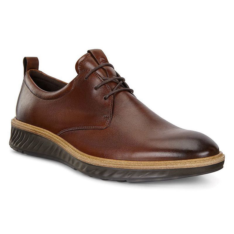 Men Business Ecco St.1 Hybrid - Derby Brown - India VAGMXZ745